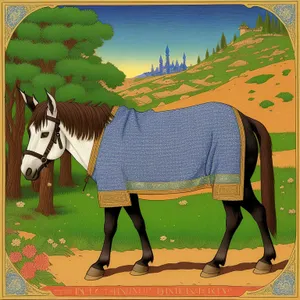 Horse Equipment: Saddle and Blanket Combo