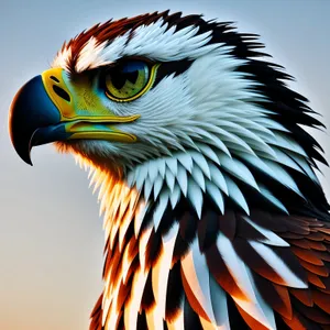 Predator's Ferocious Gaze: Eagle's Piercing Eyes