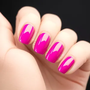 Close-Up Manicured Finger Nails for Beautiful Hands