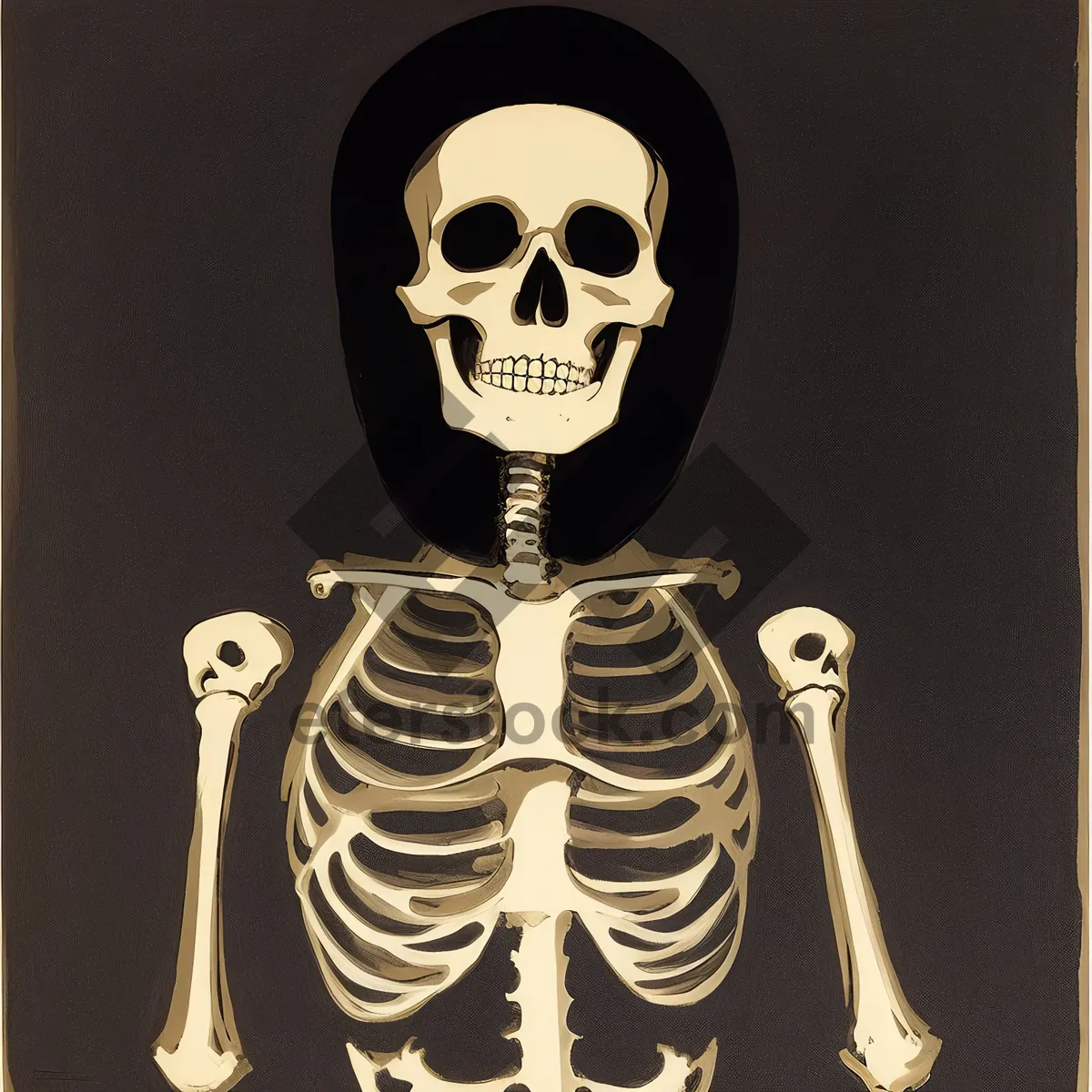 Picture of Black Skull Mask: Anatomy of Skeleton's Disguise