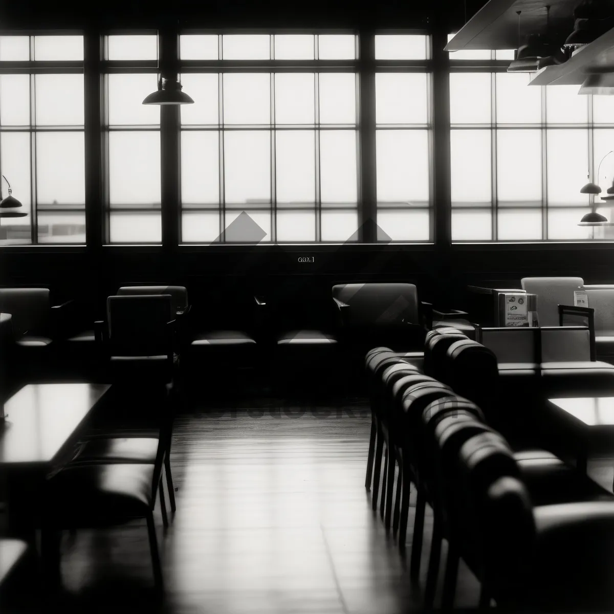 Picture of Modern Classroom with Stylish Furniture and Natural Lighting