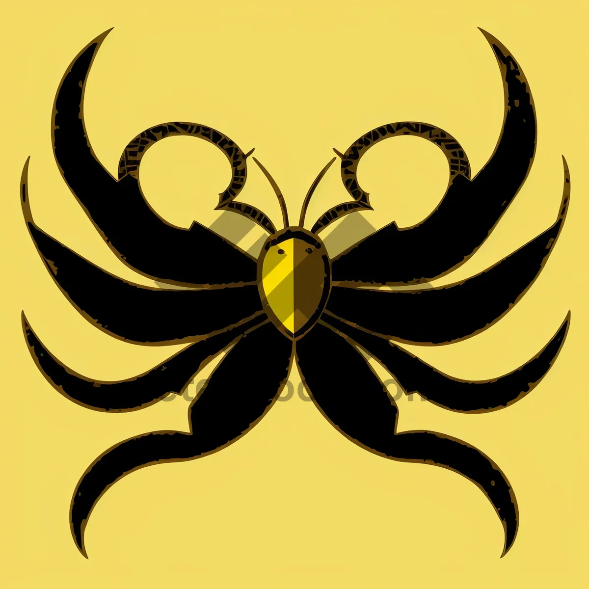 Picture of Black Silhouette Floral Decorative Artwork