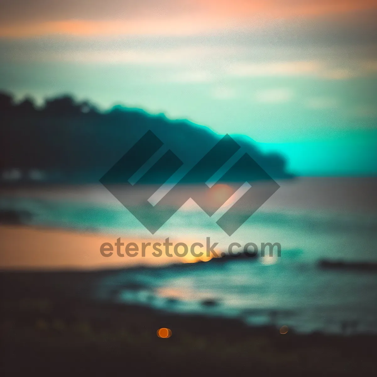 Picture of Serene Sunset Over the Sea