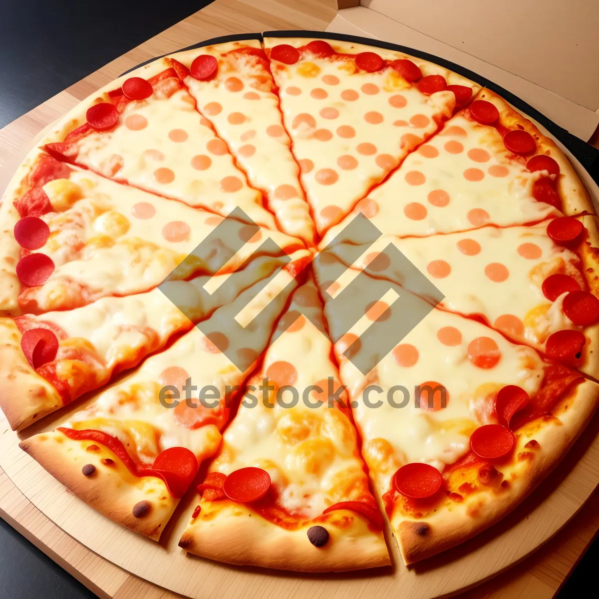 Picture of Delicious Pepperoni Pizza with Crispy Crust