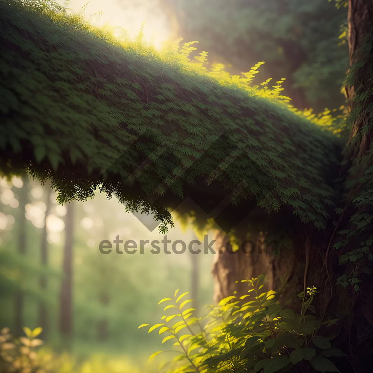 Picture of Autumn Colors: Majestic Willow Tree in Rural Landscape