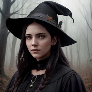 Smiling Graduate Lady in Stylish Cap and Gown