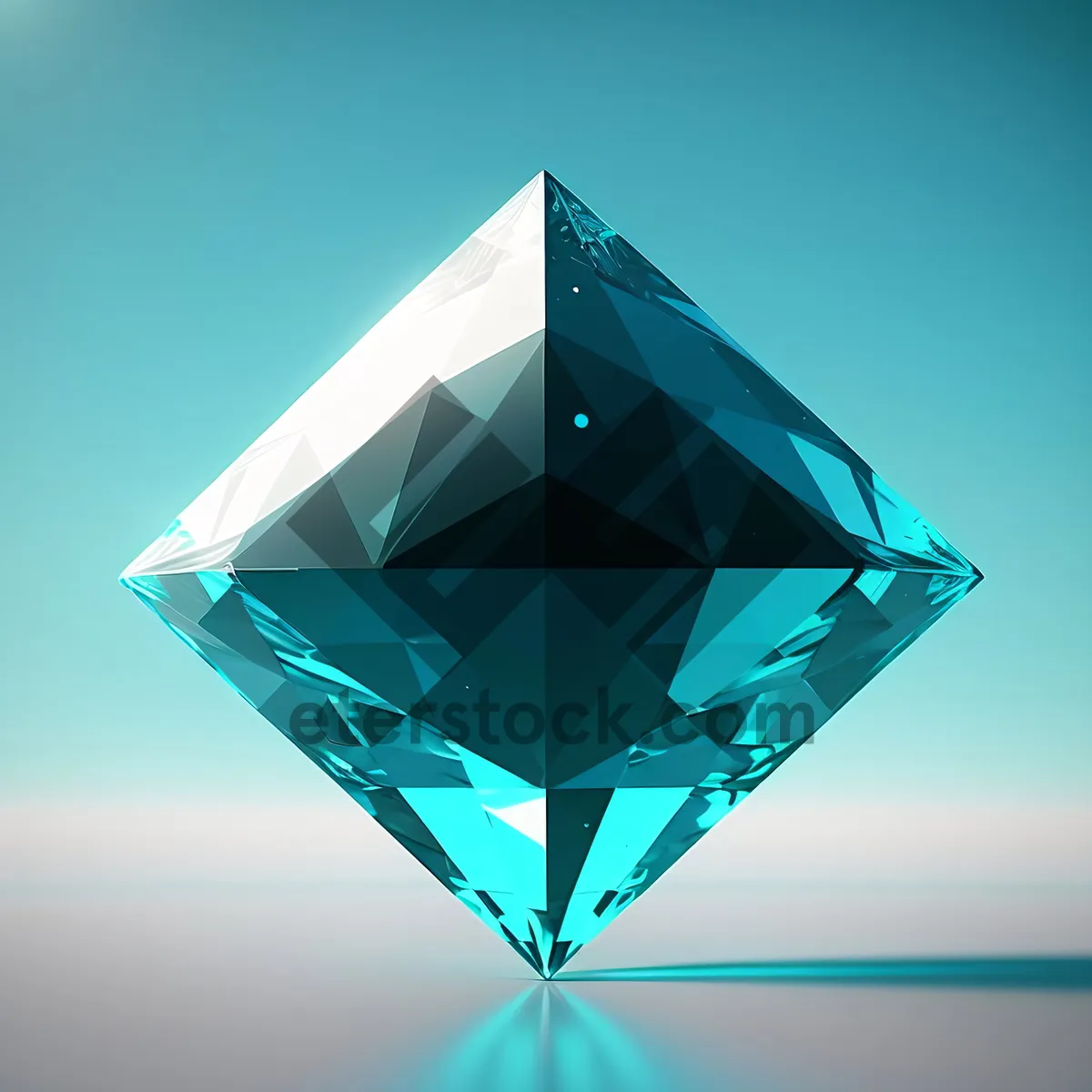 Picture of Shimmering Crystal Symbol 3D Design