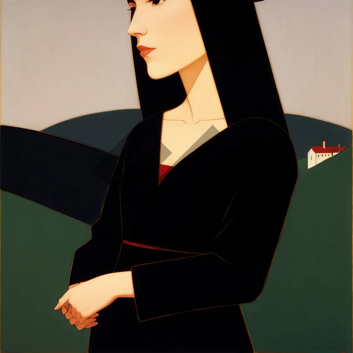 Picture of Successful businessman with confident smile holding documents in office