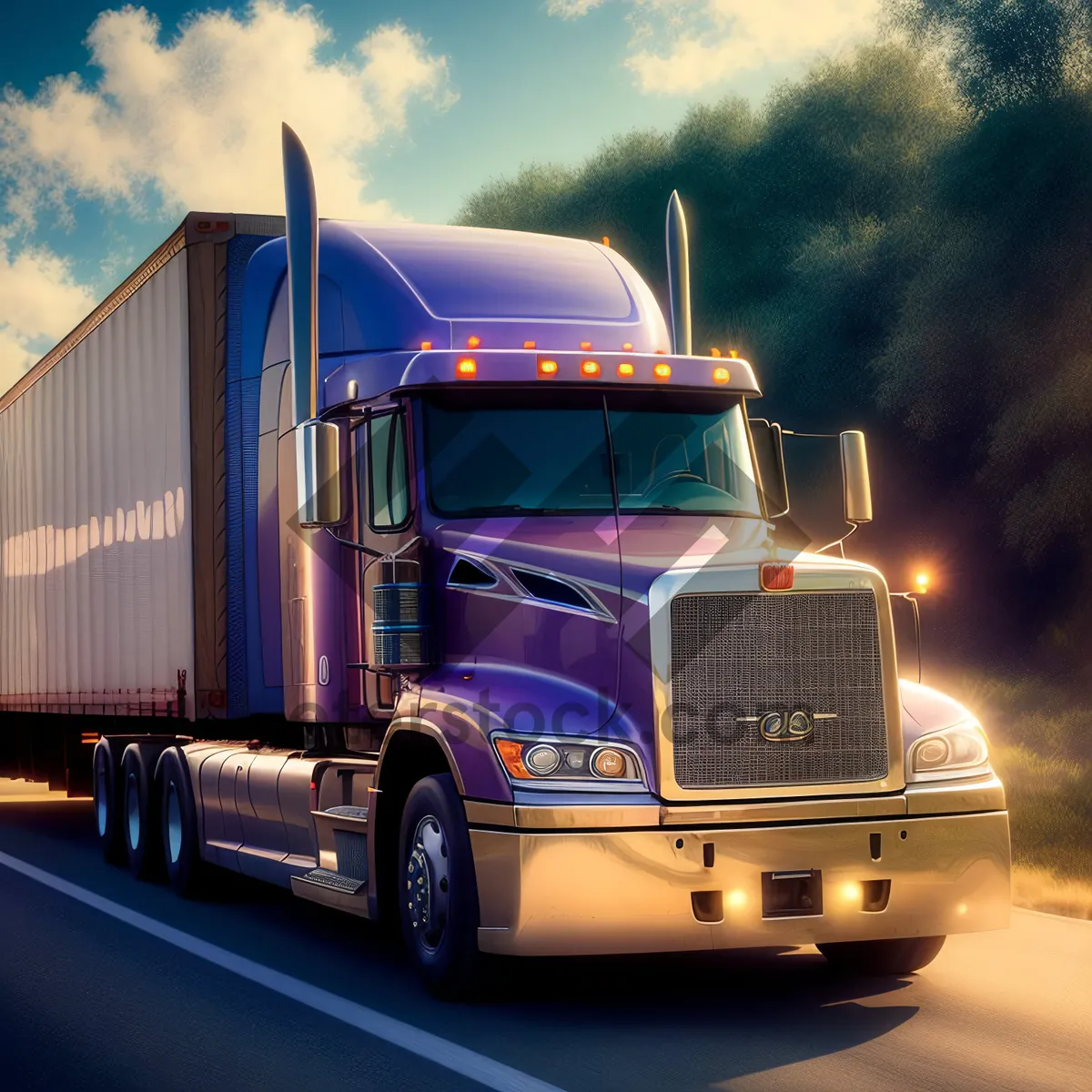 Picture of Highway Hauler: Fast and Efficient Trucking Logistics