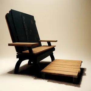 Cozy Grand: Wood Armchair with Piano-inspired Armrest