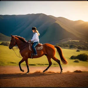 Stallion Galloping Across the Steppe