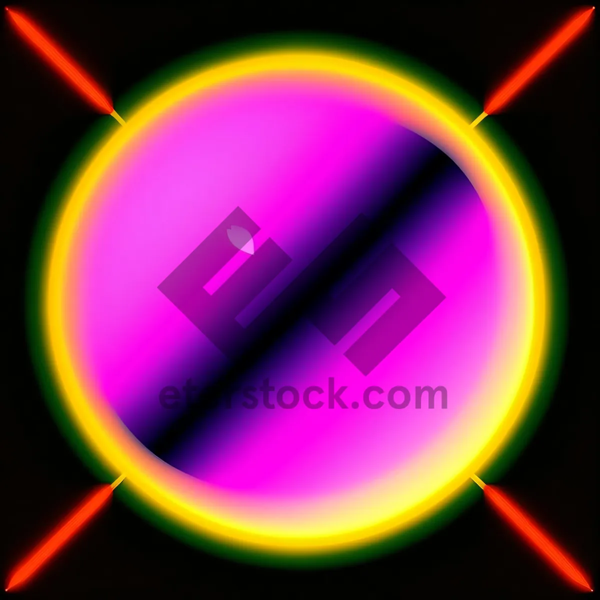 Picture of Futuristic Glow Tube: Colorful and Geometric Energy Motion