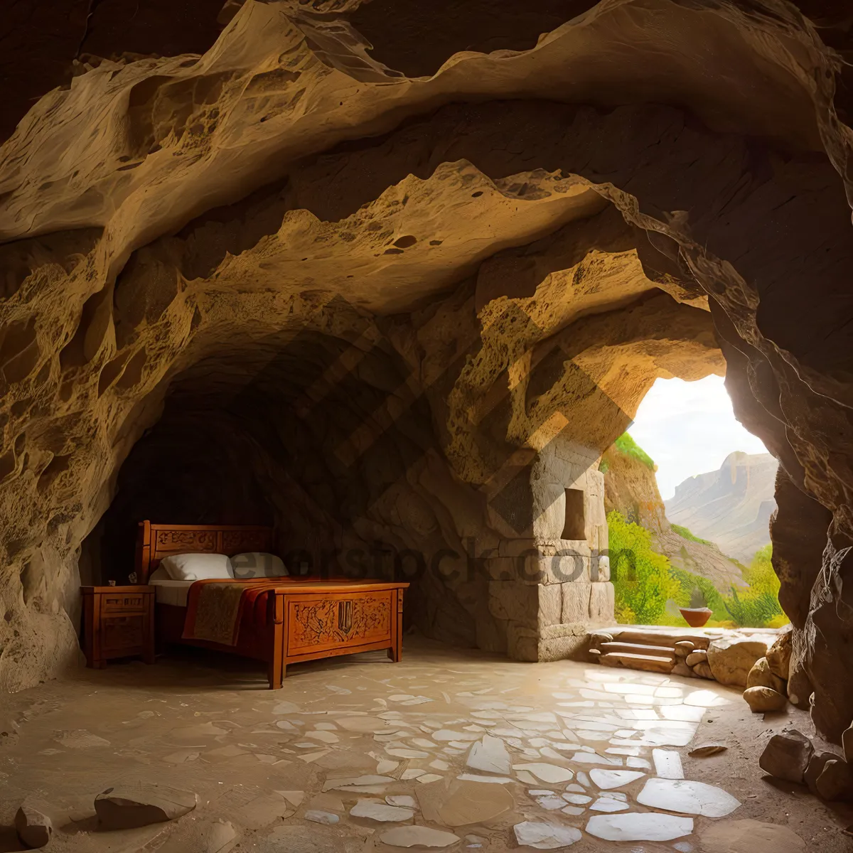 Picture of Ancient Stone Arch in Historic Ruins