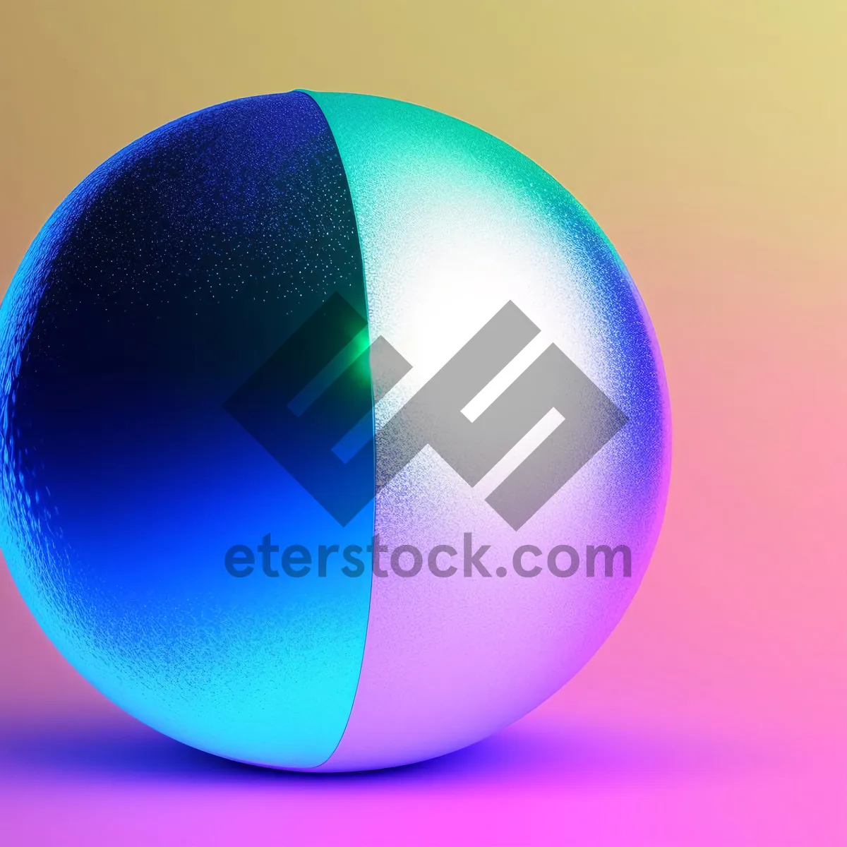 Picture of Shiny Glass Sphere Icon with Reflection