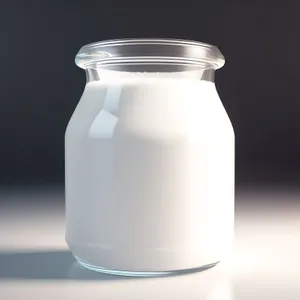 Healthy Glass Jar of Conserve Milk