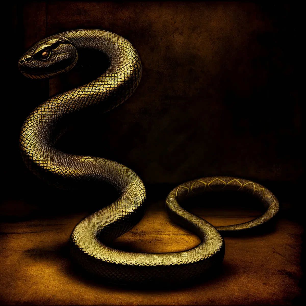 Picture of Night Serpent – Wild Reptile Slithering with Menacing Eyes