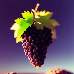 Juicy Blackberry Harvest in Vineyard