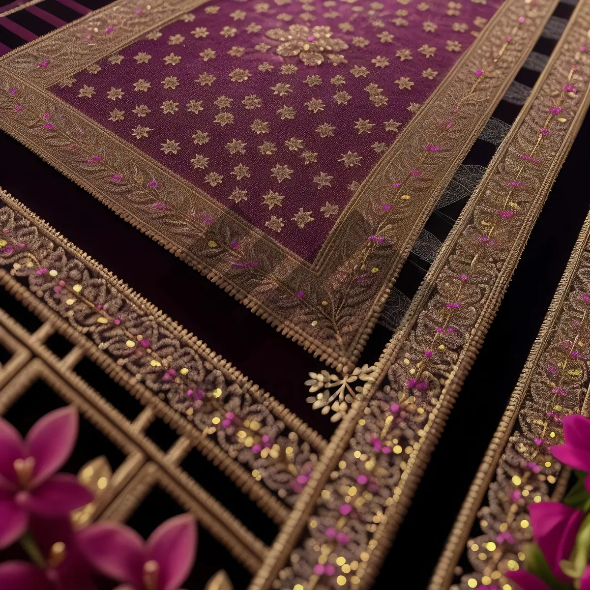 Picture of Ancient Arabesque Prayer Rug: Exquisite Floor Cover