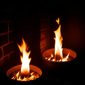 Furious Inferno Engulfs Fiery Bonfire