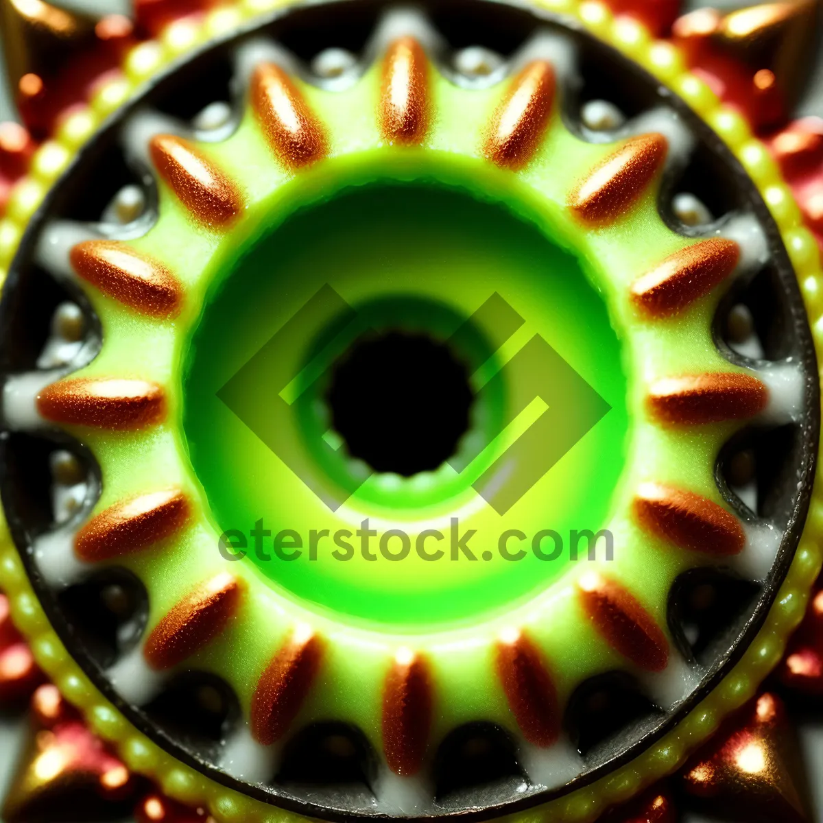 Picture of Mechanical Art: Illuminated Gear Coupling Design