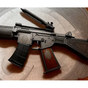 Combat Arsenal: Military Assault Rifle for Soldier's Protection