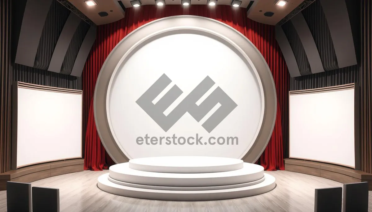 Picture of Modern Digital Interior Design with Light and Curve