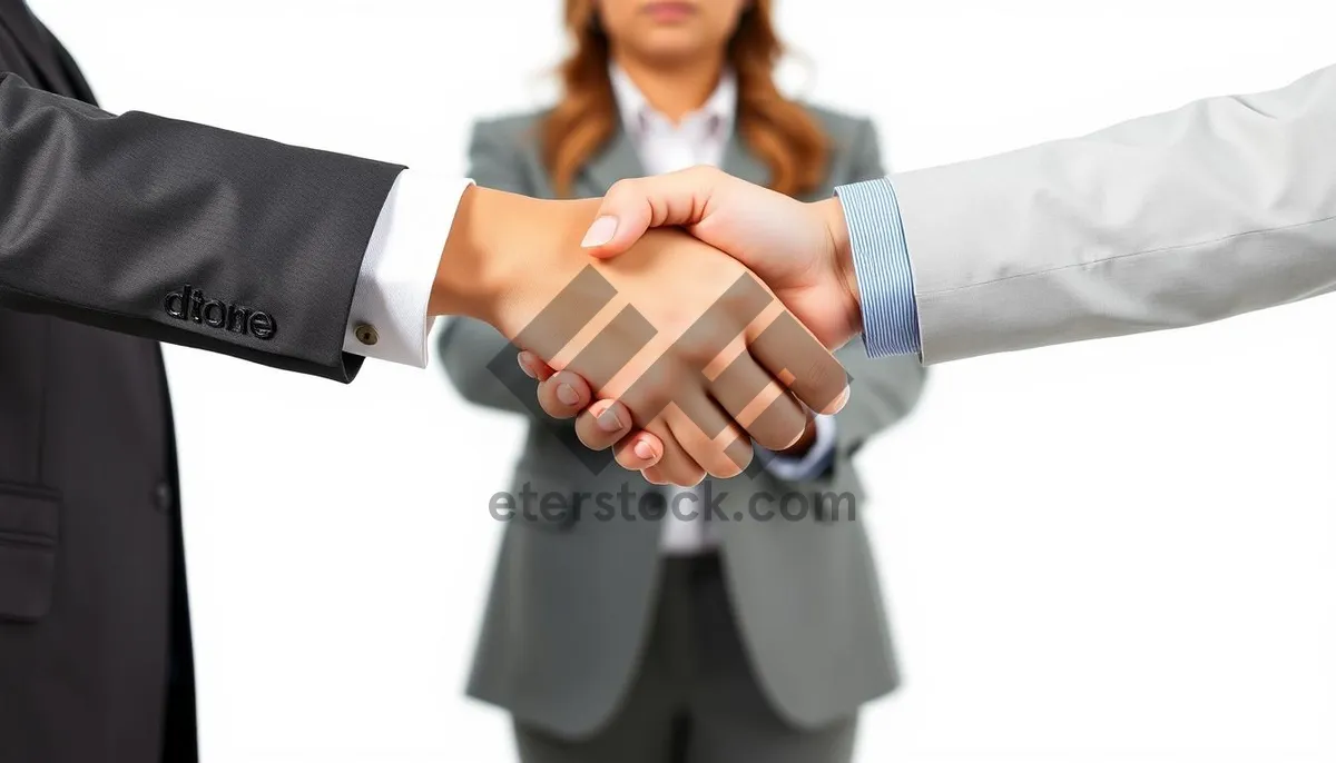 Picture of Smiling brunette businesswoman in office: professional and successful
