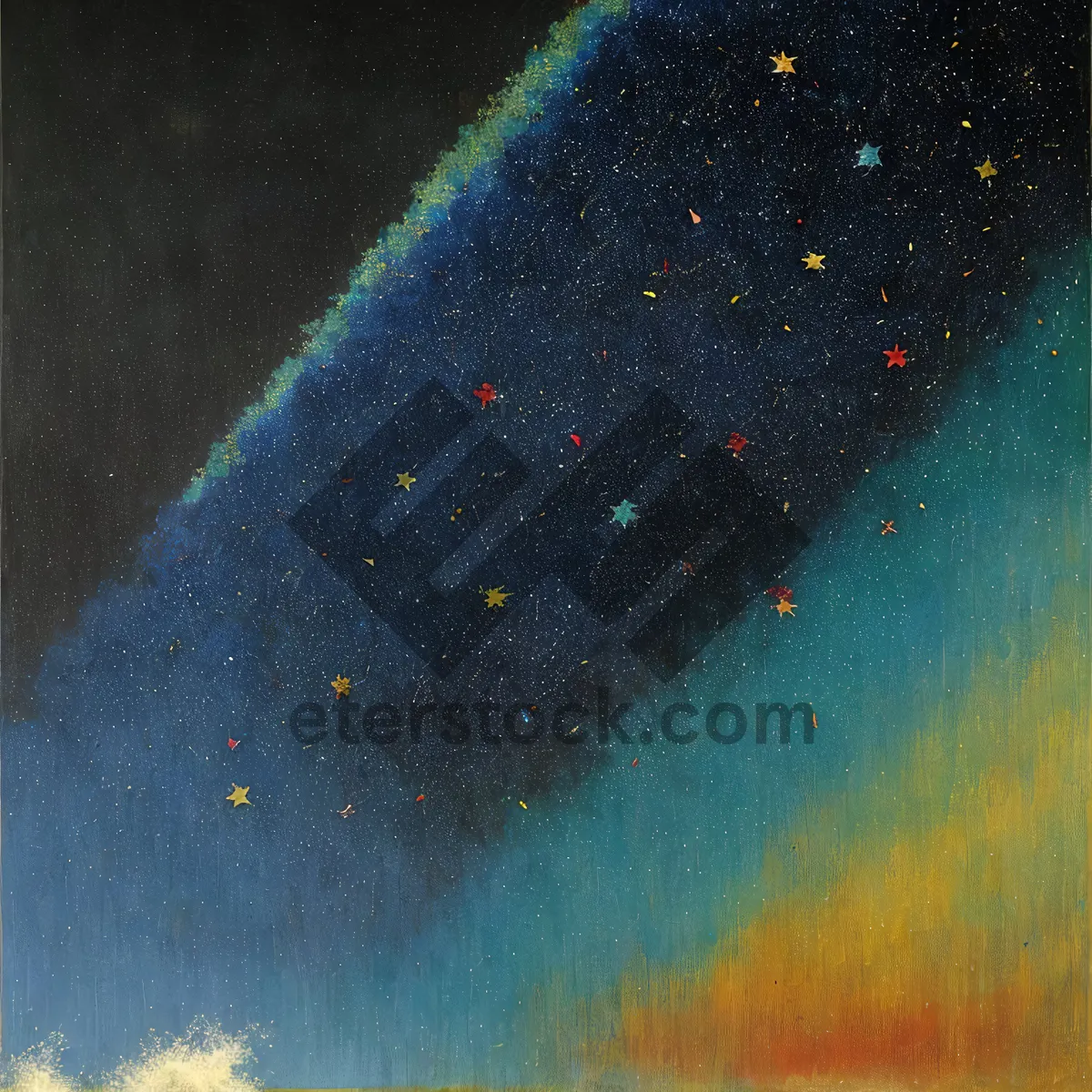 Picture of Starry Windshield Screen in Galaxy Texture