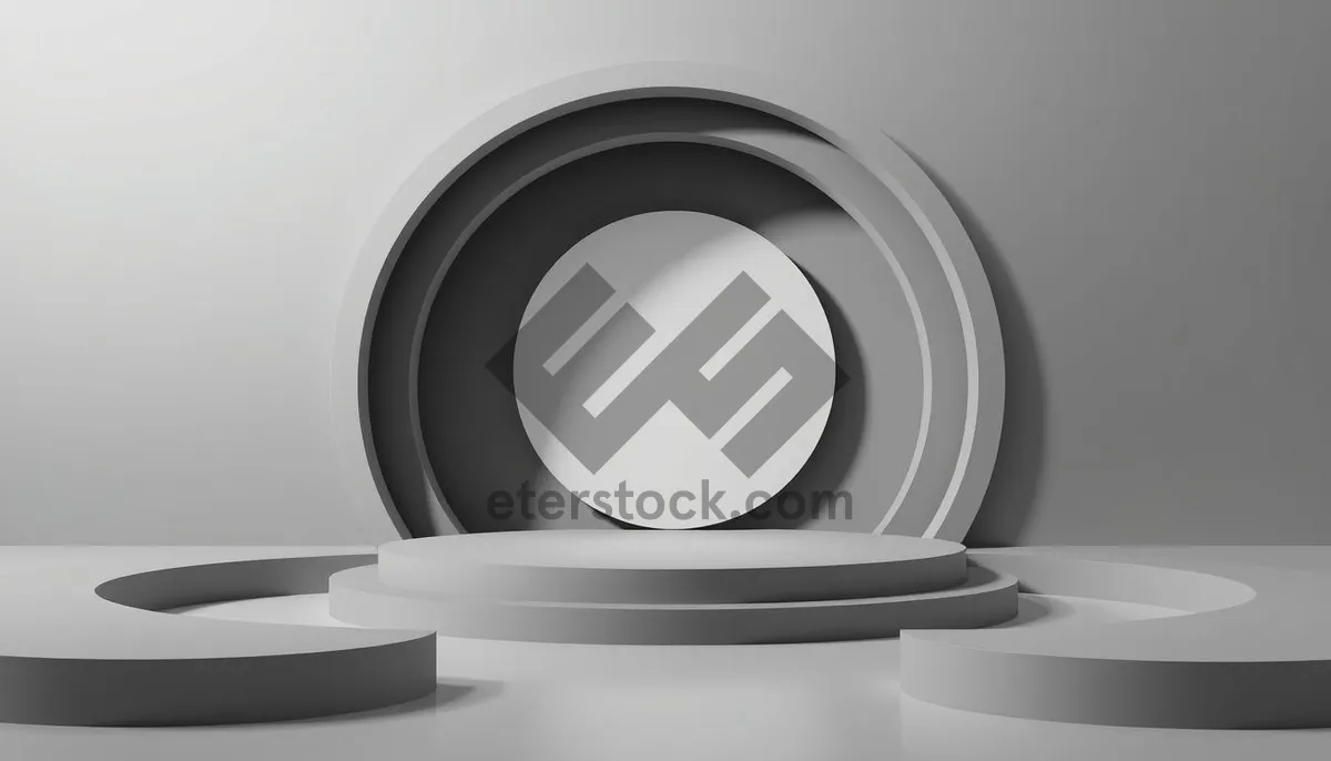 Picture of Modern 3D Metallic Button Design Icon