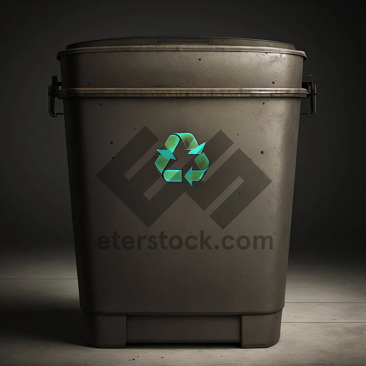 Picture of Empty Trash Can Container for Discarded Drinks