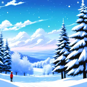 Winter Wonderland: Frozen Mountain Forest