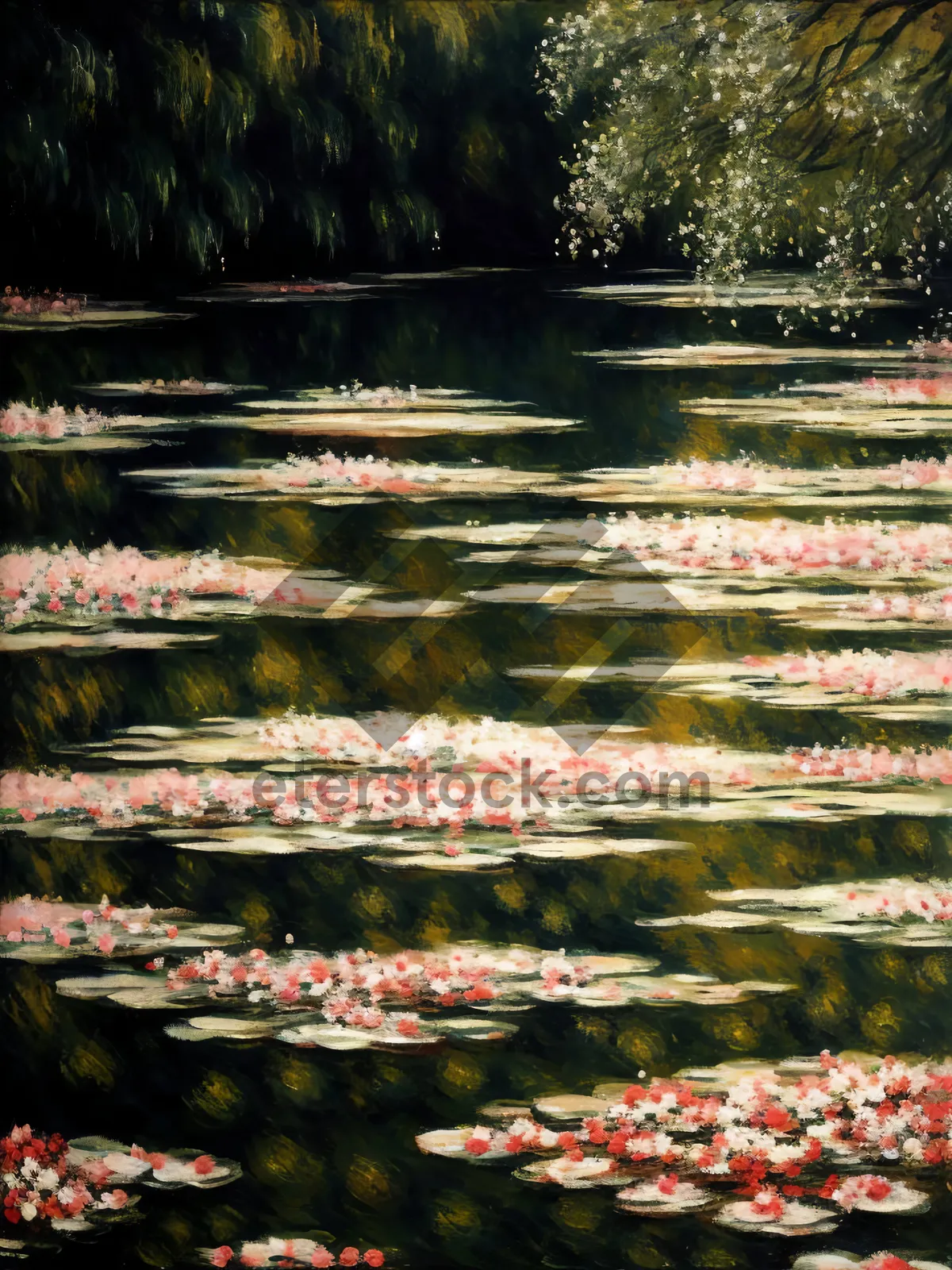 Picture of Riverside Park: Serene Outdoor Landscape with Tree and Water