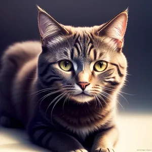 Adorable Gray Tabby Cat with Curious Whiskers