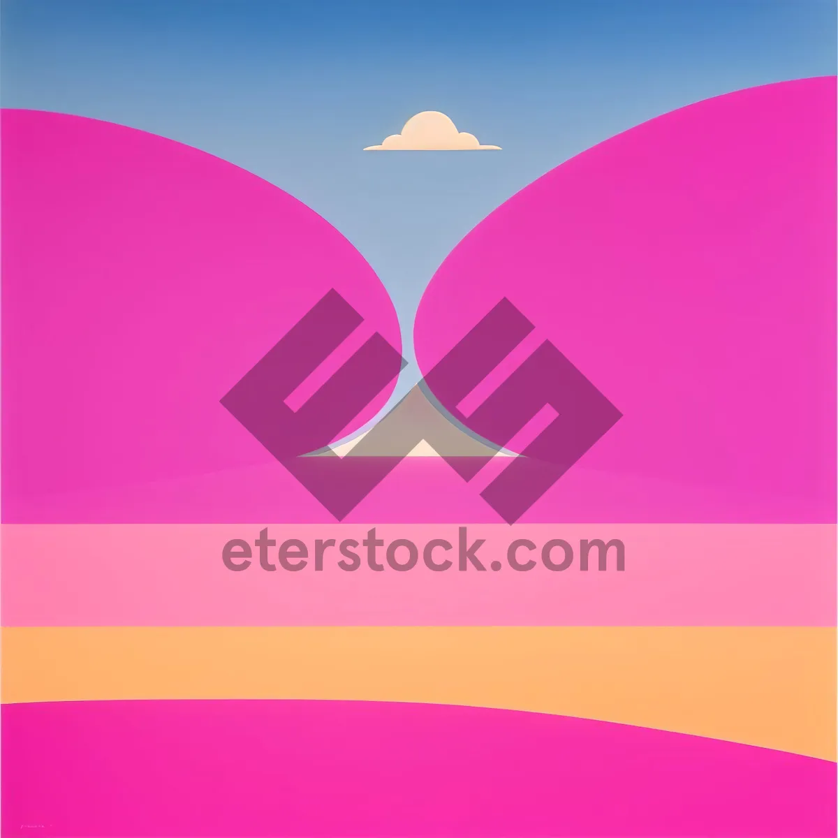 Picture of Colorful Geometric Artwork with Gradient Rainbow Hue