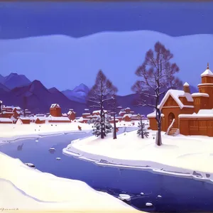 Frozen Mountain Majesty: Winter Wonderland Ski Resort