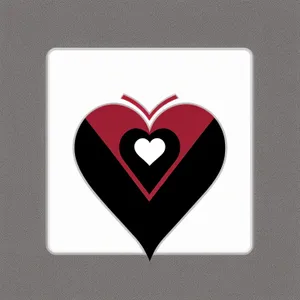 Shiny Heart Icon for Valentine's Day Celebration