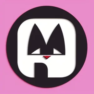 Glossy Black Round Web Button Icon