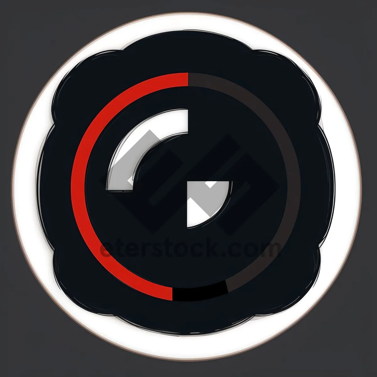 Picture of Glossy 3D Circle Garbage Icon