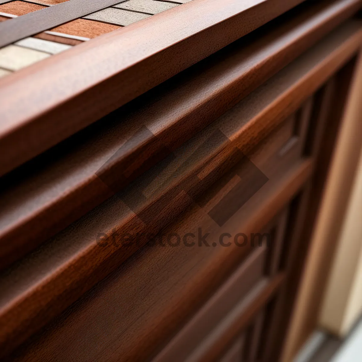 Picture of Vintage Piano Beam Texture with Musical Patterns
