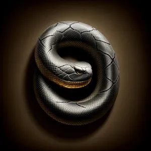 Night Serpent: Captivating Black Reptile in Wildlife