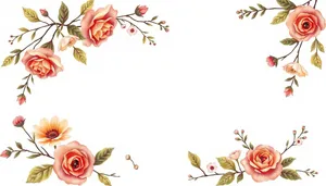 Retro floral silhouette graphic design wallpaper pattern