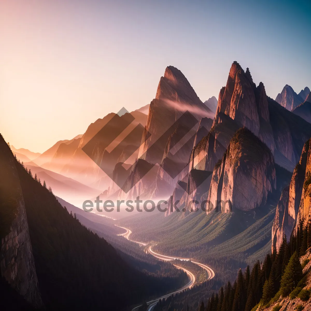 Picture of Grand Canyon Sunset Over Rocky Mountains