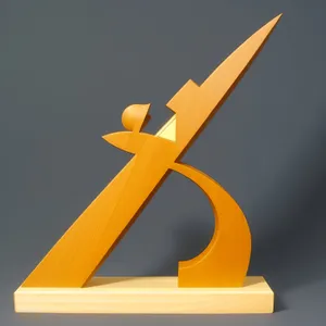 Precise Time Symbol - 3D Sundial Scissors