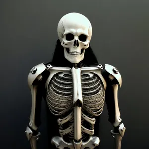 Spooky Skeletal Bust: Frightening Figure of Death