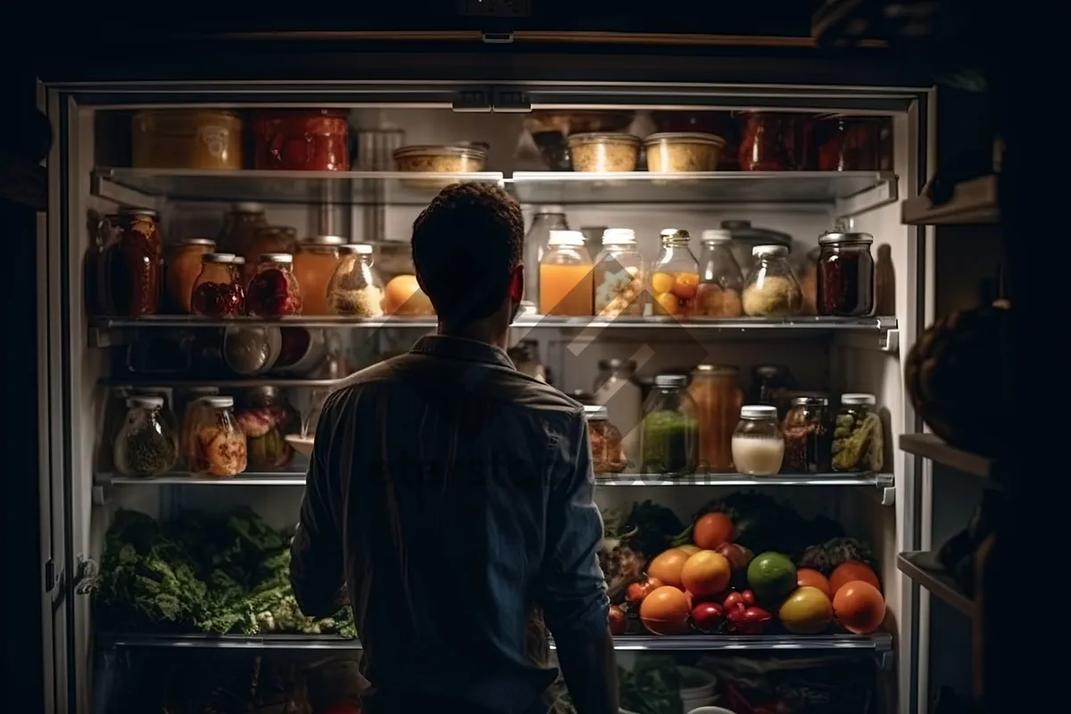 Picture of Fresh organic fruits and vegetables at grocery store