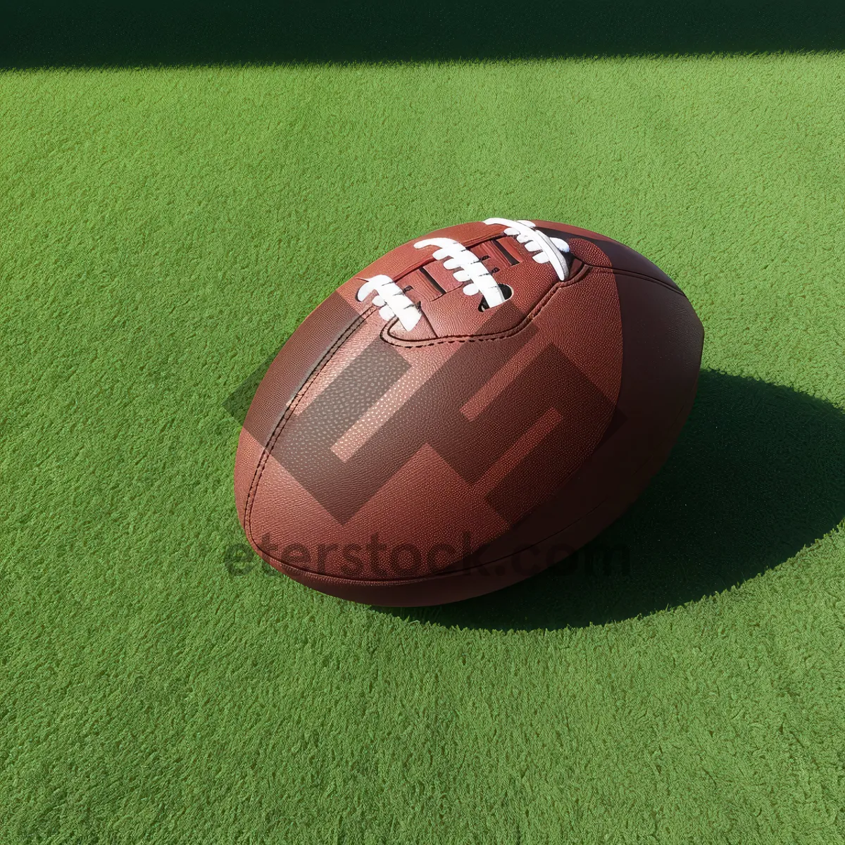 Picture of Vibrant Soccer Ball on Green Grass