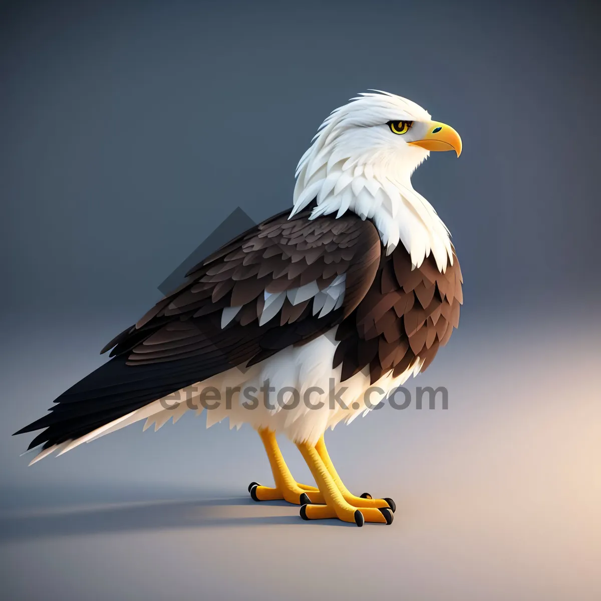 Picture of Bald Eagle Soaring in Majestic Flight