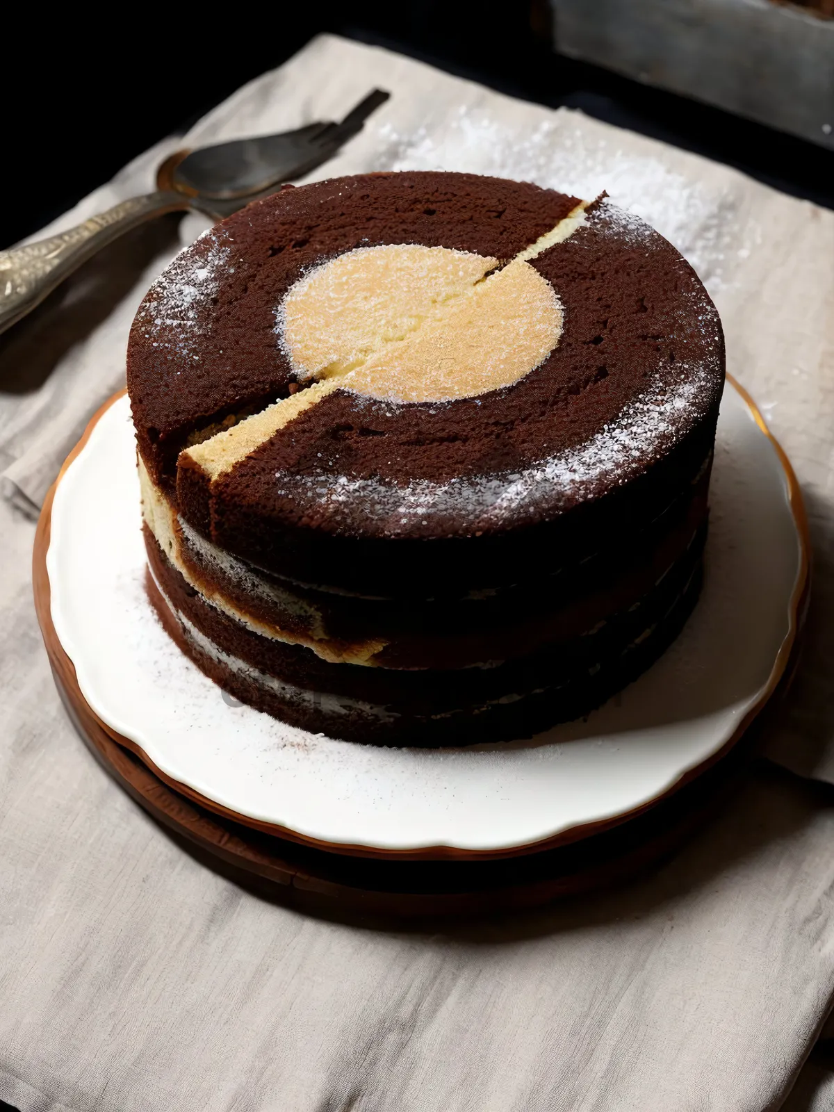 Picture of Delicious Chocolate Cake with Creamy Espresso Drizzle