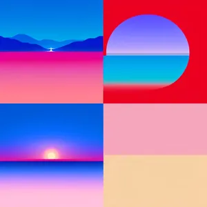 Abstract Motion Gradient Artwork Design