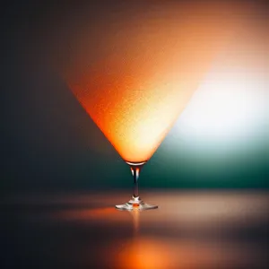 Golden Cocktail Bliss: A Refreshing Vodka Martini in Wineglass